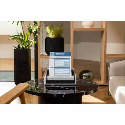 Escáner de superficie plana Brother ADS1300 - Gran formato - 600 x 600 ppp Óptico - Blanco - 30 ppm - 4