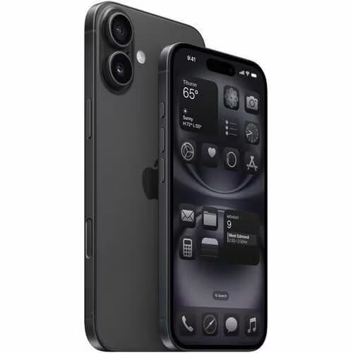 Smartphone Apple iPhone 16 A3287 128GB - 5G - 15.5cm (6.1") OLED 2556 x 1179 - Hexa-core (6 Core) - 8GB RAM - Negro - Barra - Apple A18 (3 nm) SoC - 2 Soporte de SIM - 3