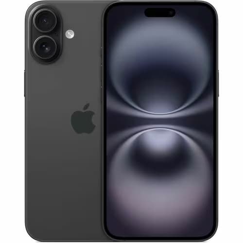Smartphone Apple iPhone 16 A3287 128GB - 5G - 15.5cm (6.1") OLED 2556 x 1179 - Hexa-core (6 Core) - 8GB RAM - Negro - Barra - Apple A18 (3 nm) SoC - 2 Soporte de SIM - 1