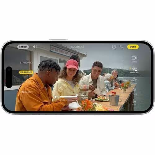 Smartphone Apple iPhone 16 A3287 128GB - 5G - 15.5cm (6.1") OLED 2556 x 1179 - Hexa-core (6 Core) - 8GB RAM - Blanco - Barra - Apple A18 (3 nm) SoC - 2 Soporte de SIM - 4