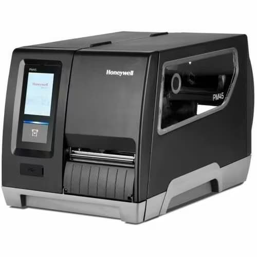 PM45 – Impresora industrial de transferencia térmica monocromo – Resolución 203 dpi – Ancho de impresión hasta 104 mm (4") – Pantalla táctil – Conexión USB y Ethernet – Rodillo estándar - 1