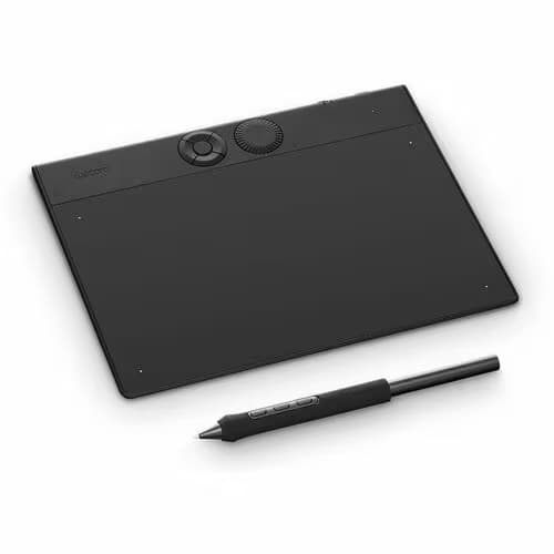 Tableta gráfica Wacom Intuos Pro - 5080 lpi - Con cable/Inalámbrico - Negro - Bluetooth - 8192 Nivel de presión - Lápiz - PC, Mac - 1
