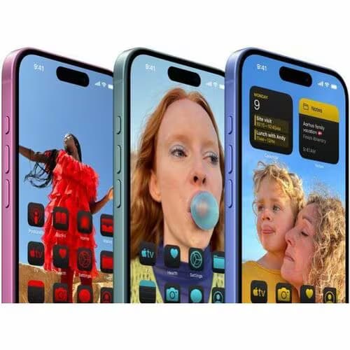 Smartphone Apple iPhone 16 A3287 128GB - 5G - 15.5cm (6.1") OLED 2556 x 1179 - Hexa-core (6 Core) - 8GB RAM - Rosa - Barra - Apple A18 (3 nm) SoC - 2 Soporte de SIM - 5
