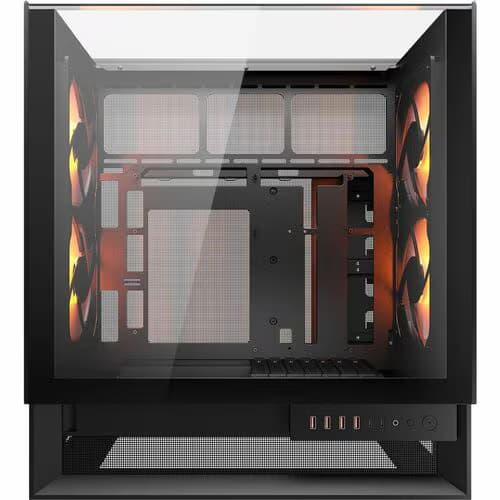 Case Cougar OmnyX Mid Tower- Media Torre - Cristal - Negro - 5 x Compartimiento(s) - 2