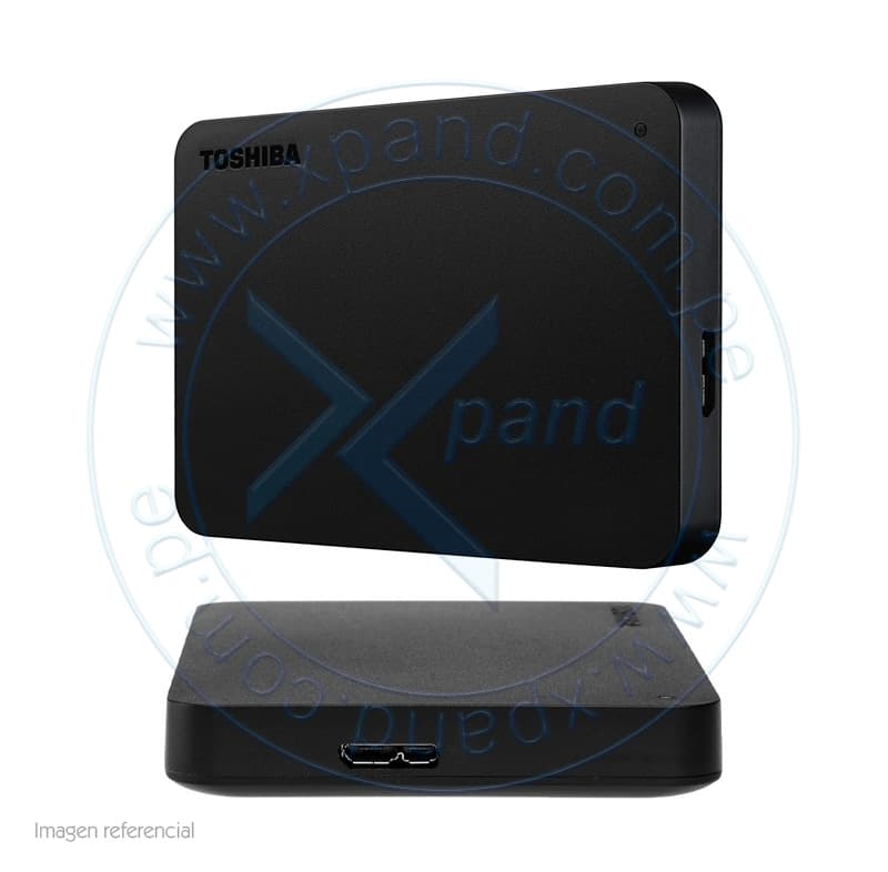 Disco duro externo Toshiba Canvio Basic, 2TB, USB 3.0, 2.5", Negro. - 1