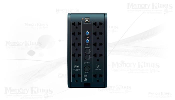 UPS CDP R-SMART 1510I 1500VA / 900W / 10 SALIDAS / 5 PORT USB-A / 1 PORT USB-C BLACK (R-SMART1510I) - 2