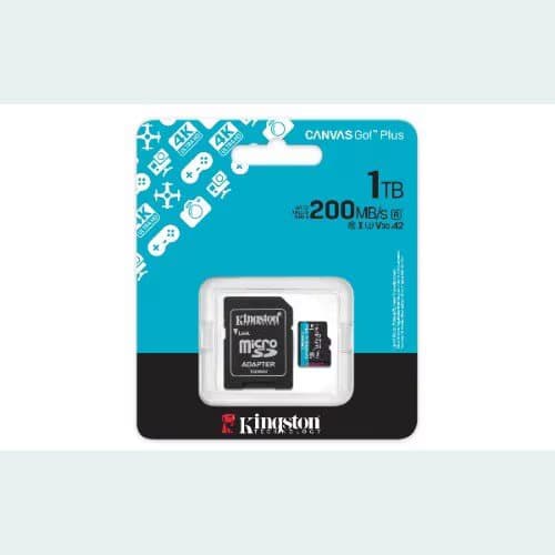 microSDXC Kingston Canvas Go! Plus - 1TB - Class 10/UHS-I (U3) - V30 - 1