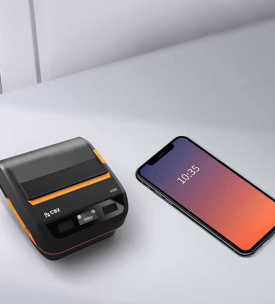 Ticketera termica portátil  / 80 MM/SEG / cortador manual / USB-Bluetooth / Pantalla LCD / Negro/ Inc Fuente - 3