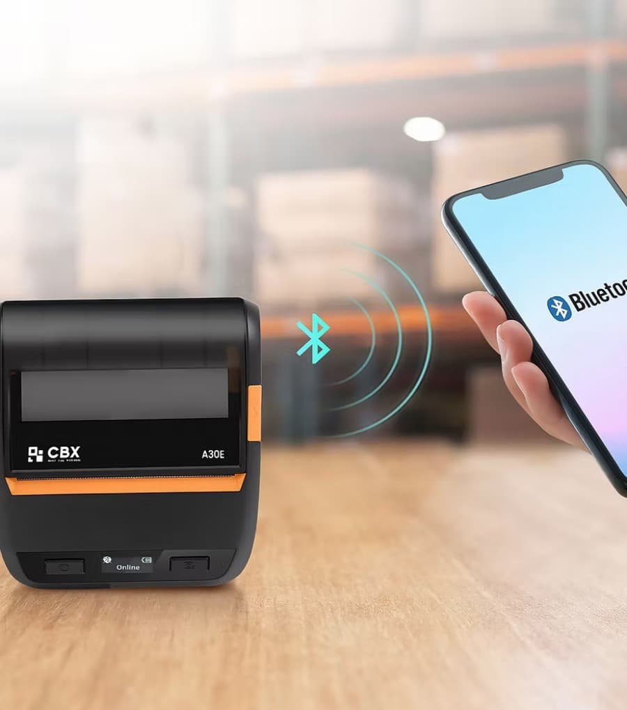 Ticketera termica portátil  / 80 MM/SEG / cortador manual / USB-Bluetooth / Pantalla LCD / Negro/ Inc Fuente - 4