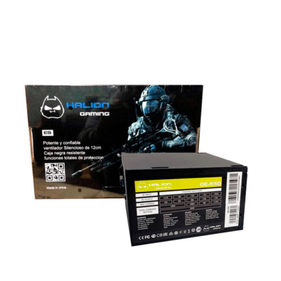 FUENTE DE PODER HALION GAMING ATX GE-550W - 1
