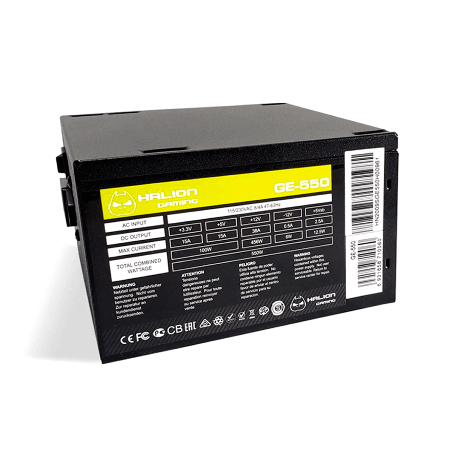 FUENTE DE PODER HALION GAMING ATX GE-550W - 2