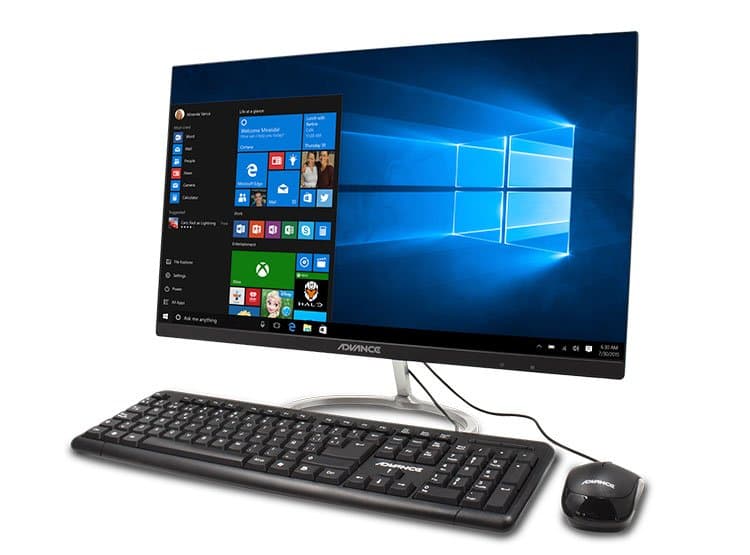 Computadora All-in-One Advance pantalla 23.8" procesador Intel celeron, 4GB RAM, SSD 480GB - 1