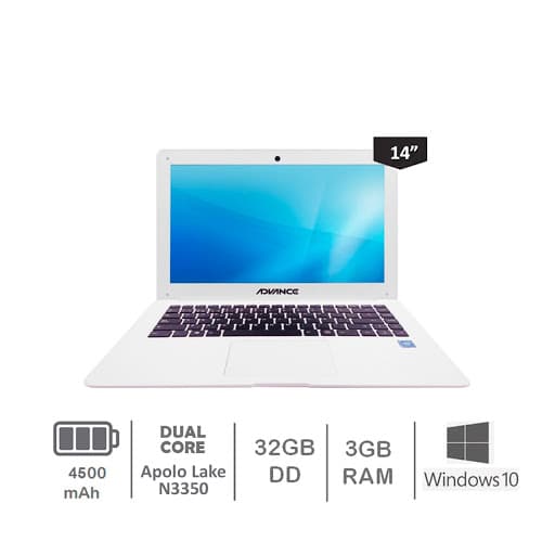 Notebook Advance Nova NV9839, 14" FHD, Intel Celeron, 3GB RAM, Disco 32GB, LTE - 2
