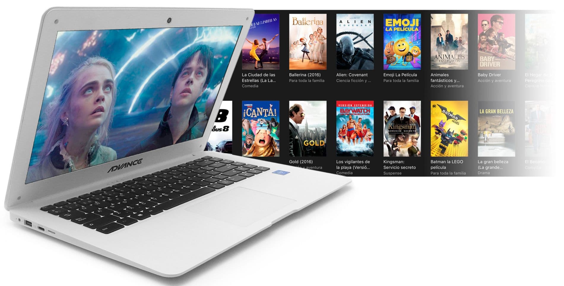 Notebook Advance Nova NV9839, 14" FHD, Intel Celeron, 3GB RAM, Disco 32GB, LTE - 1