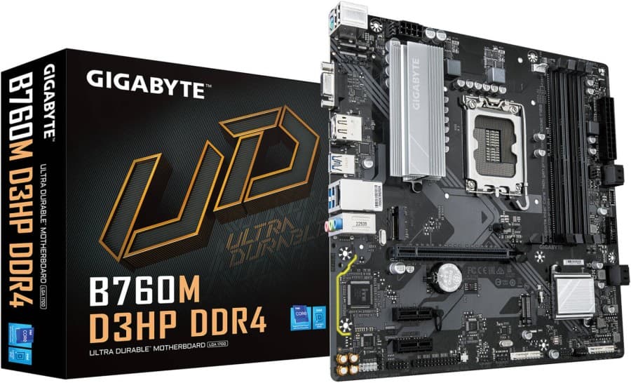 Placa Gigabyte B760M D3HP DDR4, Chipset Intel B760, LGA1700, mATX - 1
