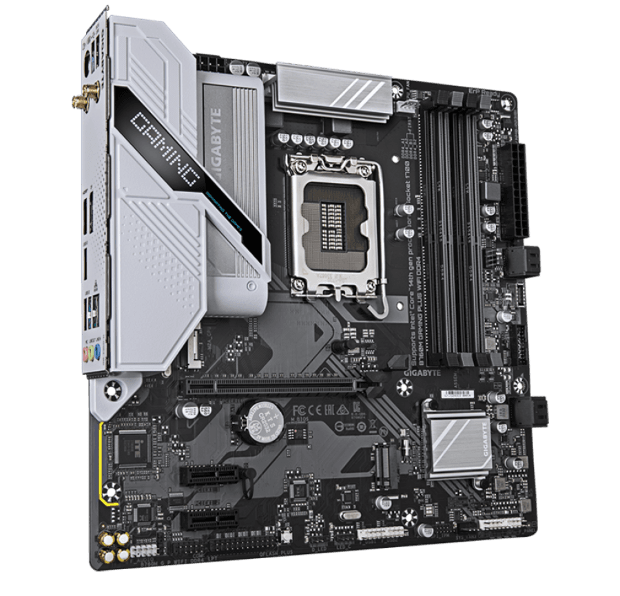 Placa Gigabyte B760M GAMING PLUS WIFI DDR4, Chipset Intel B760, LGA1700, mATX - 1