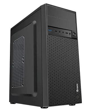 Case TEROS TE-1076N, Mid Tower, ATX, 250 W, USB 3.0 / 2.0, audio, negro. - 1