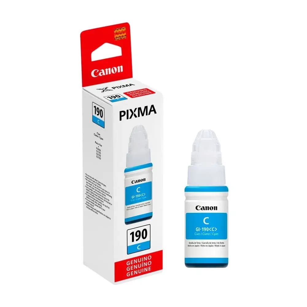 Botella de tinta Canon GI-190 C, cyan 70ml - 1