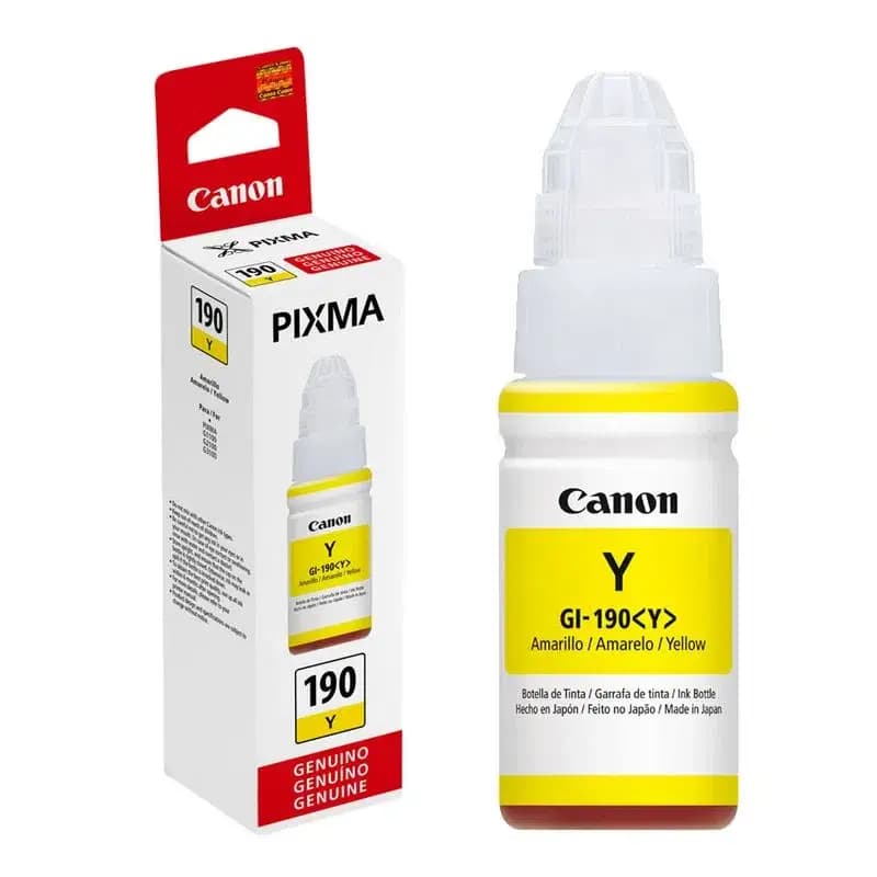 Botella de tinta Canon GI-190 Y, amarillo 70ml - 1