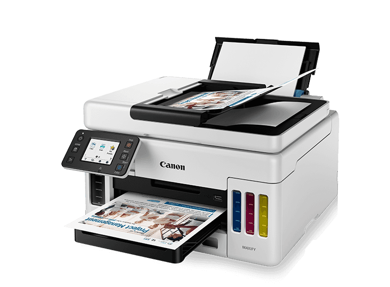 Impresora Multifuncional Canon Maxify GX6010, imprime, escanea, copia, Pantalla táctil, conexiones WIFI, USB, LAN - 1