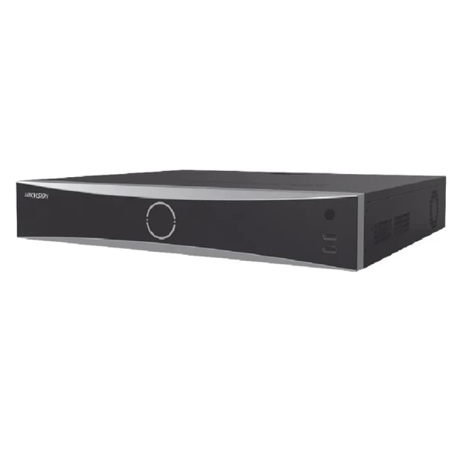 NVR Hikvision DS-7732NXI-K4 – 32 Canales IP, IA Facial + Perímetro, 4K HDMI, 4 SATA (10TB c/u), Decodificación 12MP - 1