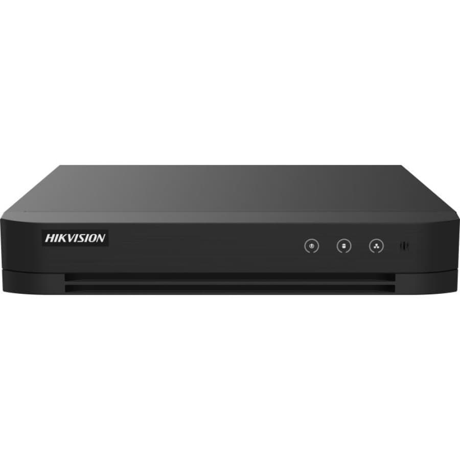DVR Hikvision 4 Canales – IA Humano/Vehículo, H.265+, HDMI 1080p, 1 Bahía SATA (4TB), Soporte TVI/AHD/CVI/IP - 1
