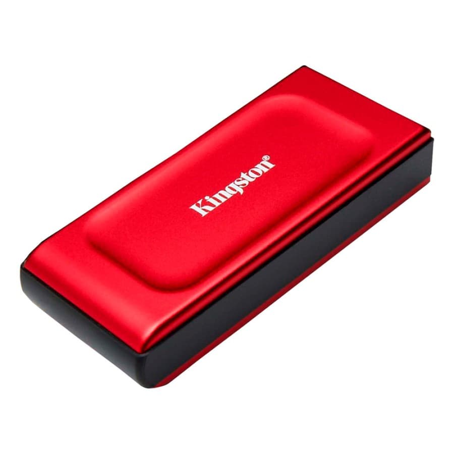 Disco sólido externa Kingston XS1000, 1TB, USB 3.2 Gen 2 Tipo-C, Color Rojo - 1