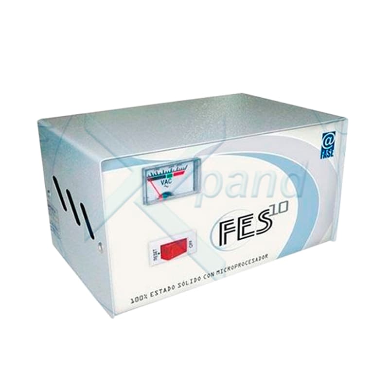 Estabilizador Elise - Fase FES-10, Sólido, 1.0kVA, 220V, 4 tomas a 220V, 1 toma a 110V. - 1