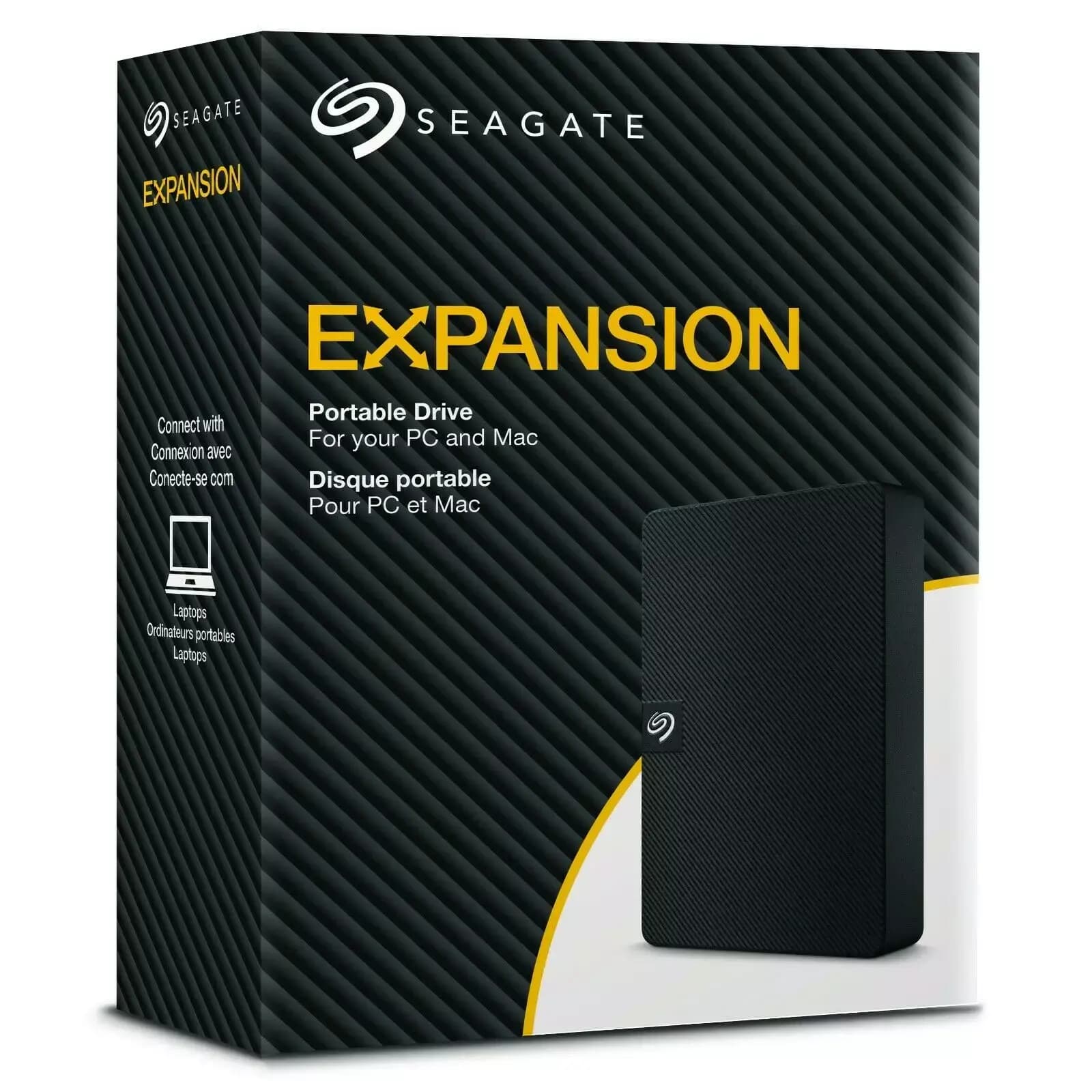 Disco duro externo portatil Seagate Expansion STKM2000400, 2 TB, USB 3.0, Negro - 1