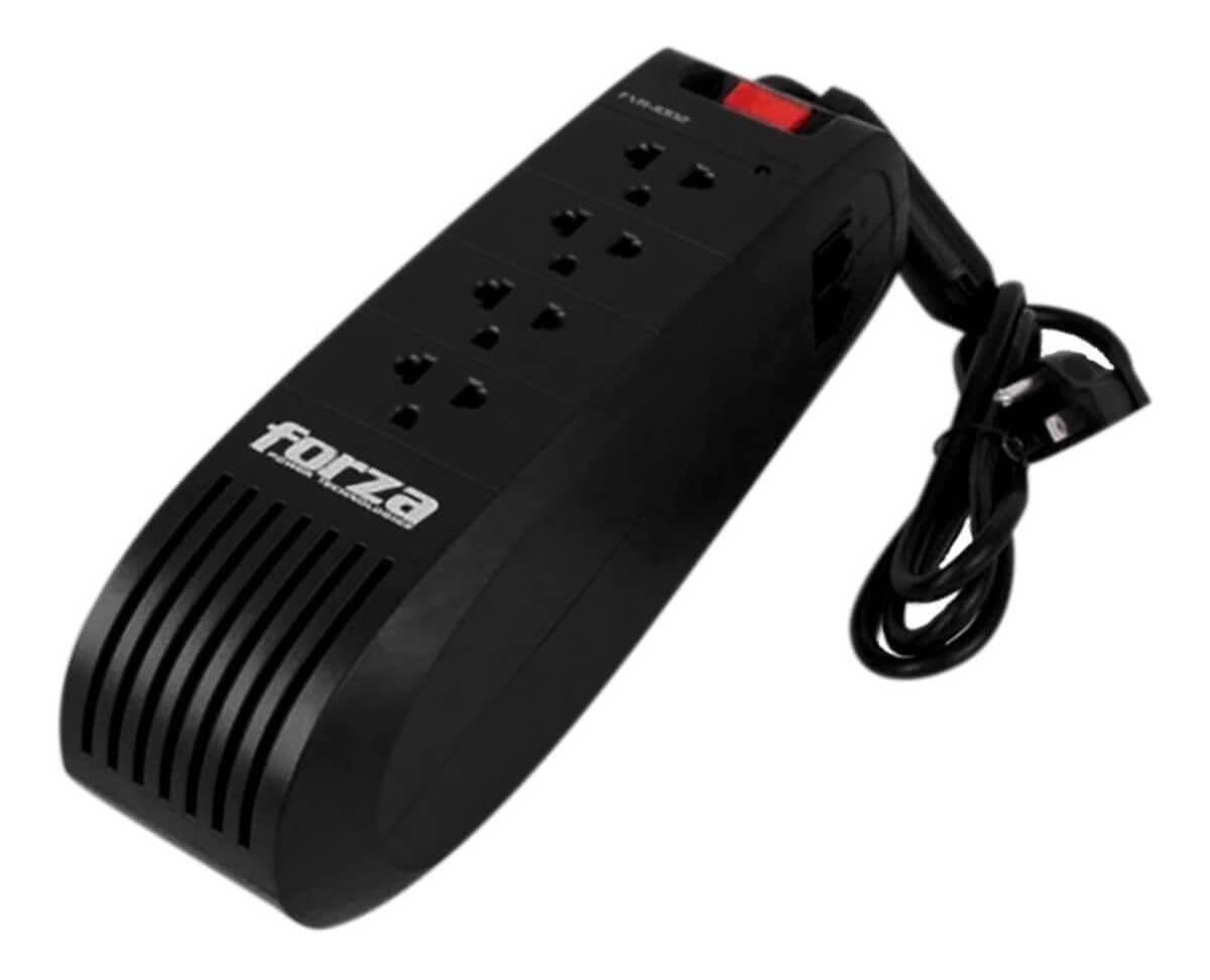 Estabilizador de voltaje Forza FVR-1002, 4 salidas, capacidad 1000VA/500W - 1