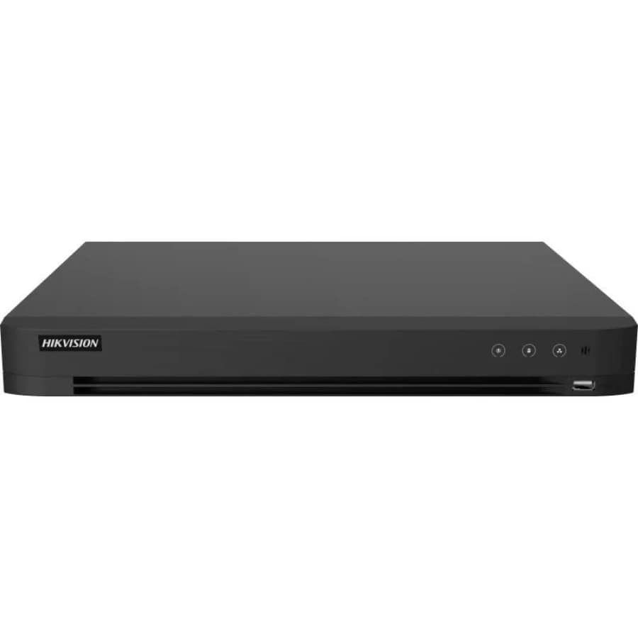 DVR Hikvision DS-7216HUHI-M2/XT – 16 Canales, Reconocimiento Facial, IA Humano/Vehículo, 4K HDMI, H.265+, 2 Bahías SATA - 1