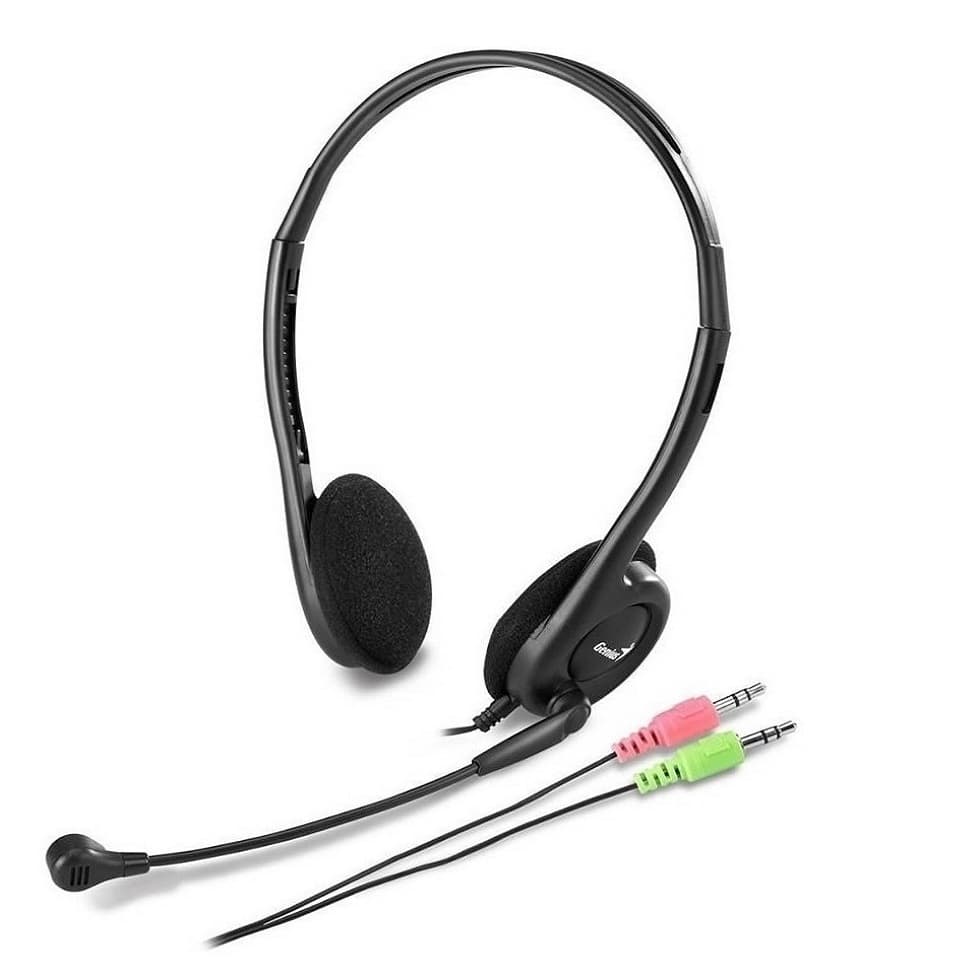 AUDIFONO C/MICROF. GENIUS HS-200C BLACK, interface 3.5mm - 1