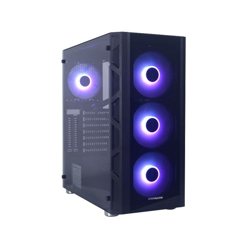 CASE GAMER IFORGAME J08, S/FUENTE, MICRO ATX, ATX, USB 2.0, USB 3.0, Audio HD - 1