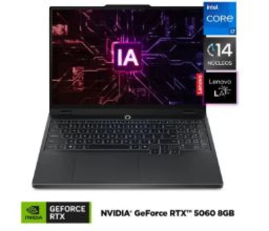 Laptop Lenovo Legion 5, Core i7-13650HX, 15.3" FHD 165Hz, 16GB RAM, 1TB Disco Sólido, Video RTX 5060 8GB - 1