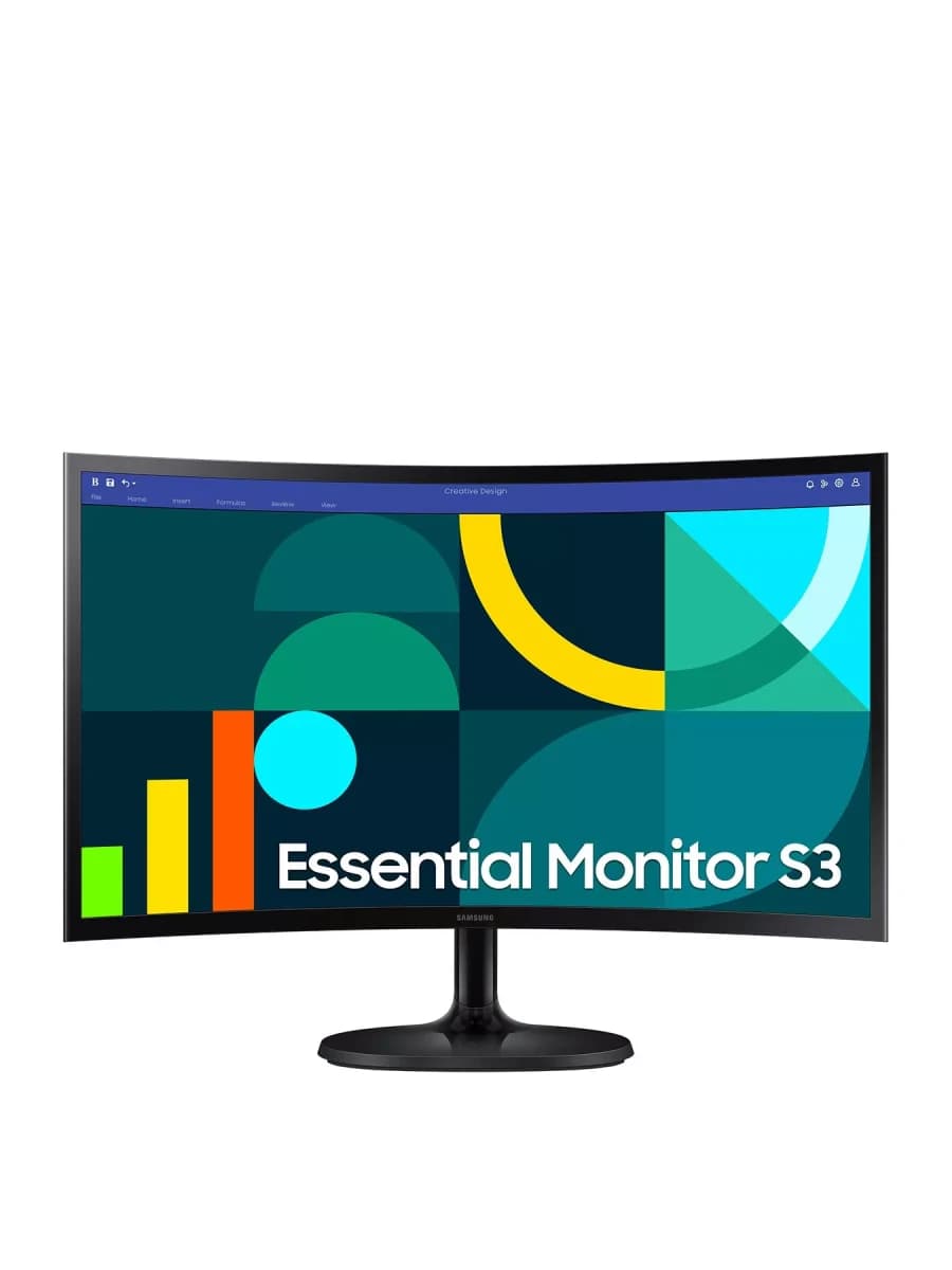 Monitor Samsung LS24D360GALXPE 24" FHD (1920x1080) VA Curvo, HDMI x1/VGA x1/Auriculares x1 - 1