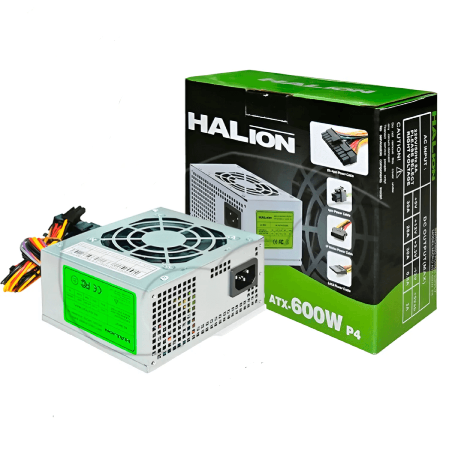FUENTE DE PODER HALION MICRO ATX-600W - 1