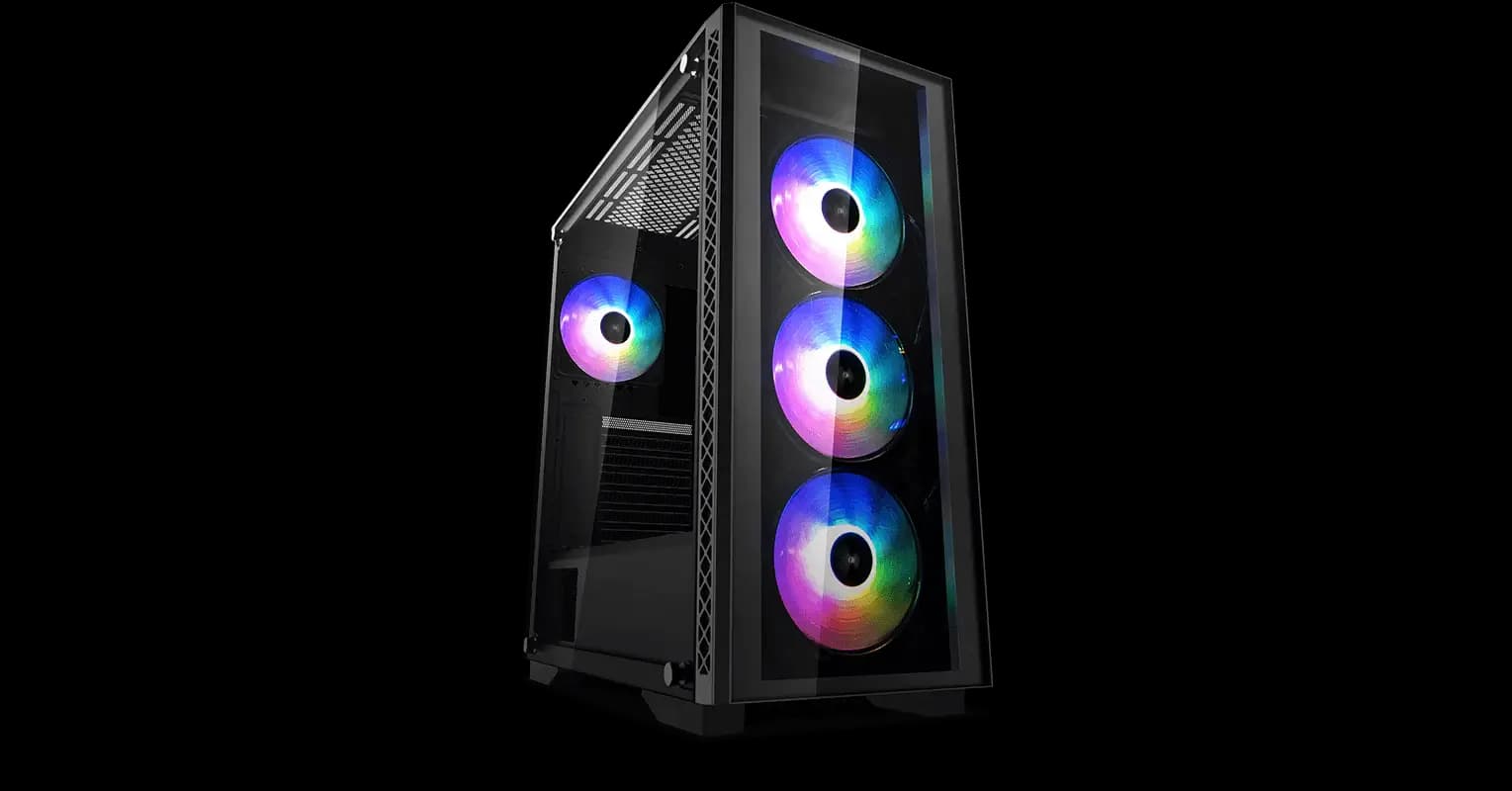 Case DeepCool Matrexx 50 ADD-RGB 4F,  de vidrio templado, soporte de refrigeracion liquida y alta calidad - 1