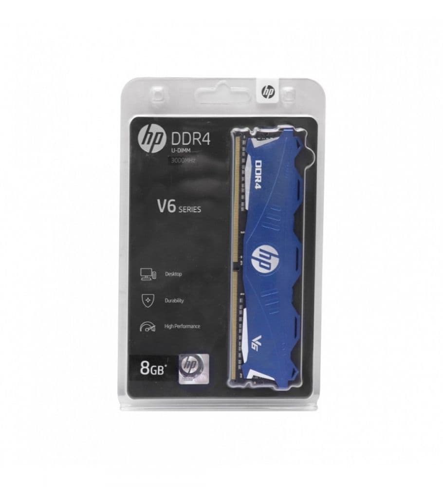Memoria HP V6 Series, 8GB, DDR4, 3000 MHz, PC4-24000, CL-16, 1.35V - 1