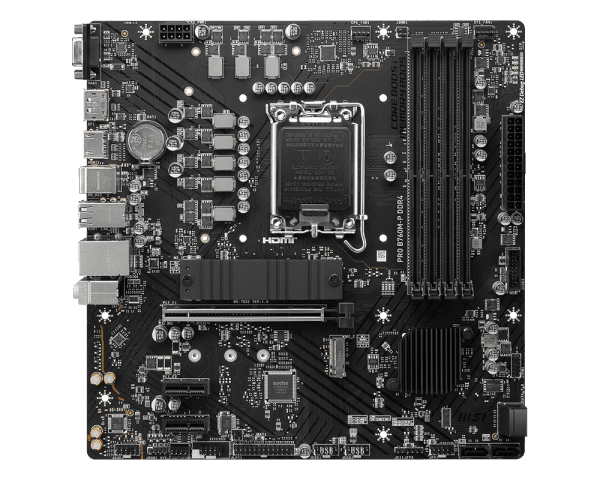 Motherboard MSI PRO B760M-P, Chipset Intel B760, LGA1700, HDMI, DP, VGA, mATX - 2