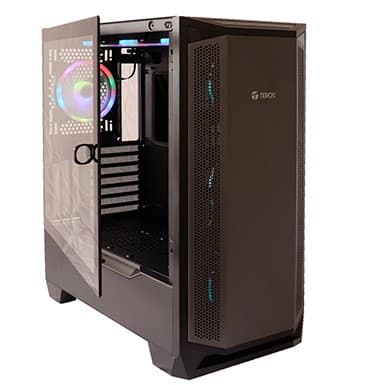 Case Gamer Teros TE-1165N, Mid Tower, ATX, 600W Bronce, NEGRO, USB 3.0 / 2.0, Audio. - 2