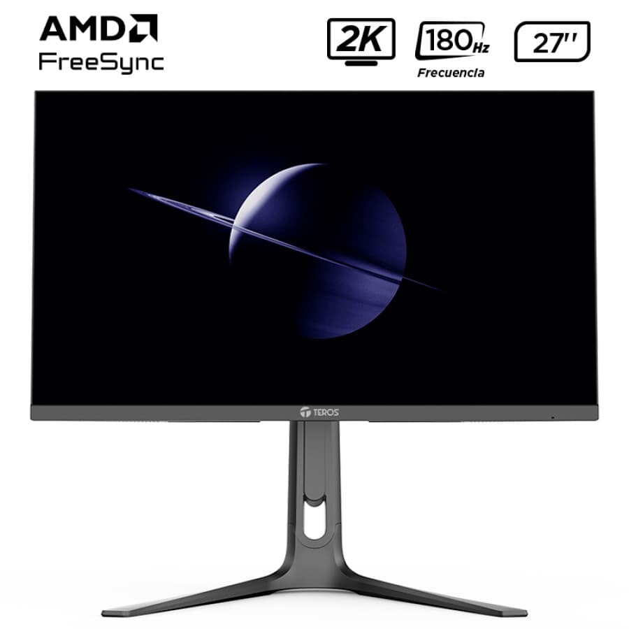 Monitor plano gaming TEROS TE-2753G, 27" 2K QHD IPS, 180 Hz, 1 ms, HDMI, DP - 1