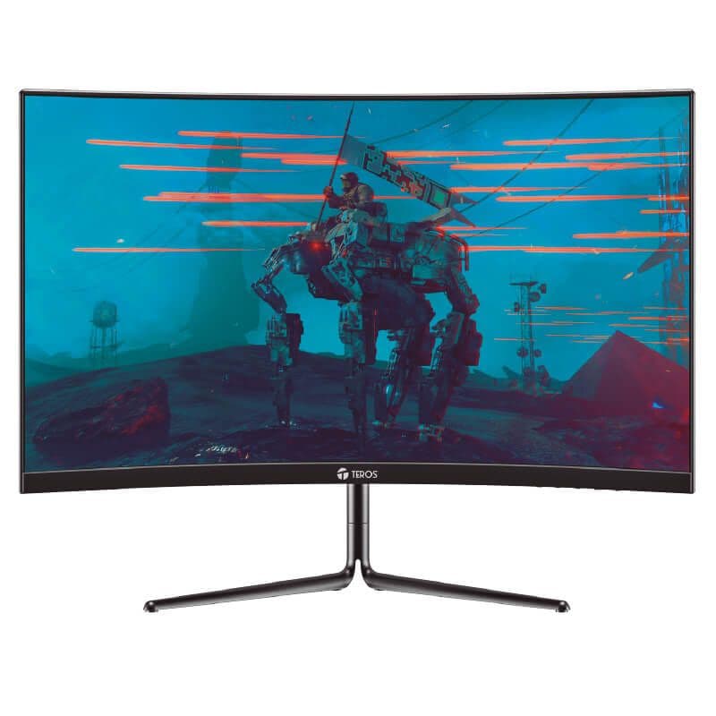 Monitor Gamer Teros de 27" Curvo full HD 1920x1080, respuesta 4ms, refresco 165Hz, HDMI, Display Port - 1
