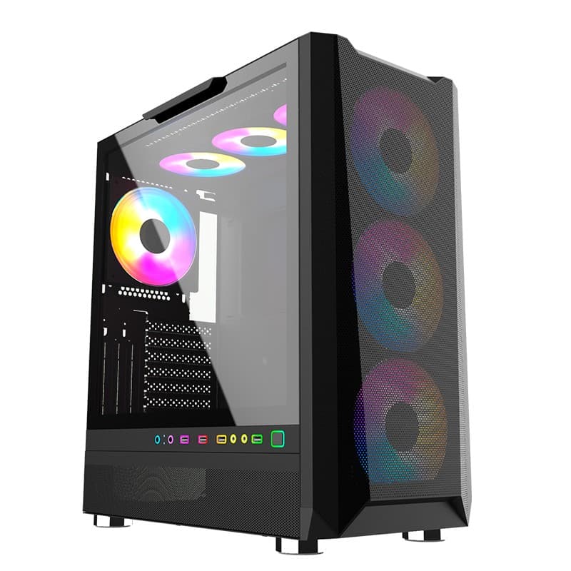 Case Gamer Teros TE1160N, Mid Tower, Negro, USB 3.0, USB 2.0, Audio - 1