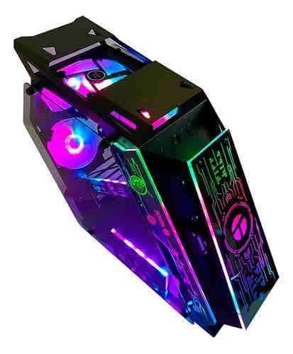 Case Gamer Teros TE1312, Negro, USB 3.0, USB 2.0, Audio fan ARGB - 1