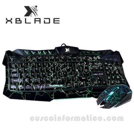 TECLADO XBLADE GAMING + MOUSE AVERNUS KM410L - 1