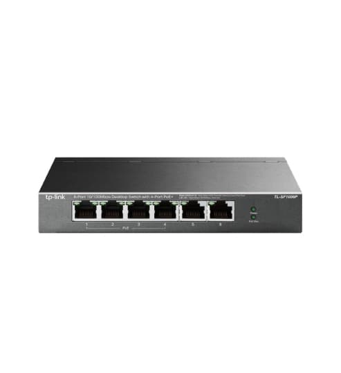 SWITCH TP-LINK 6 PUERTOS CON 4 PUERTOS POE - 1