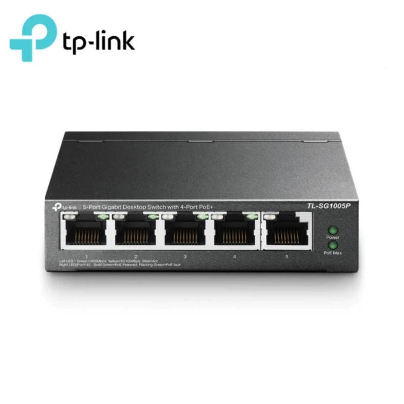 SWITCH TP-LINK 5P GIGABIT 4POE. CASE PLASTICO - 1