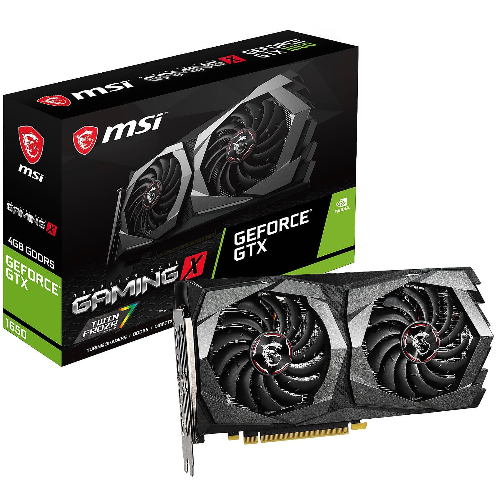 Tarjeta de video MSI GeForce GTX 1650 Gaming, 4GB GDDR5 128-bit, PCI-e 3.0. - 1