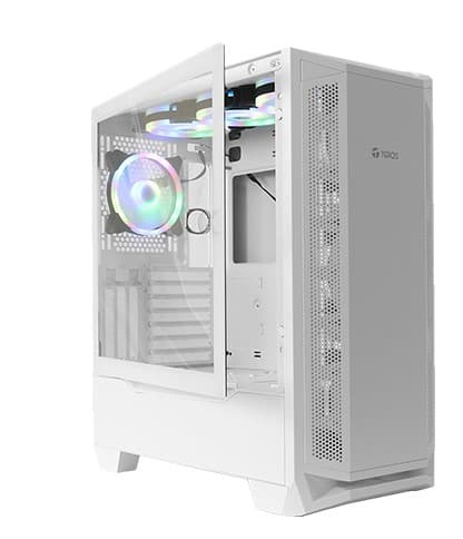 Case Gamer Teros TE-1165W, Mid Tower, ATX, 600W Bronce, BLANCO , USB 3.0 / 2.0, Audio. - 2