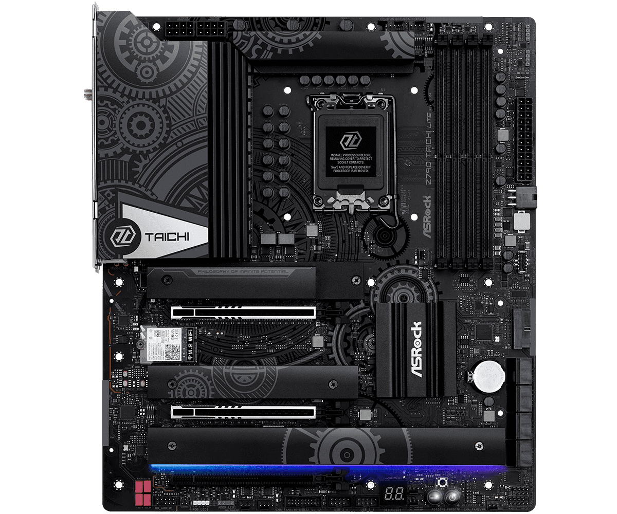 PLACA ASROCK Z790 TAICHI LITE, LGA 1700, DDR5 7200MHZ (OC), M.2 (PCIE GEN5X4), PCIE 5.0, WIFI, EATX. - 1